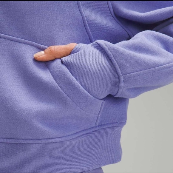 NWT Lululemon Scuba Oversized Half Zip Hoodie Jacket Dusty Lilac Size M/L - Picture 4 of 7